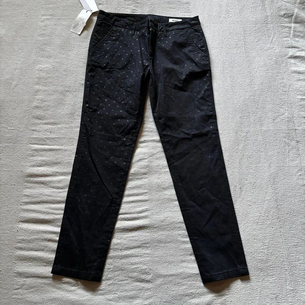 NWT Reiko Sandy Skinny printed Dots Chinos 27